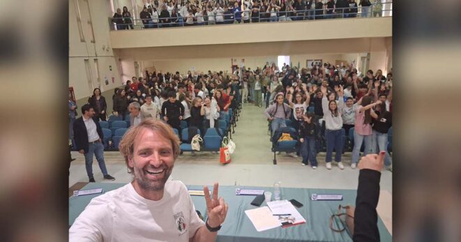 Sora, Massimiliano Rosolino incontra gli studenti: “la sconfitta come occasione di crescita”