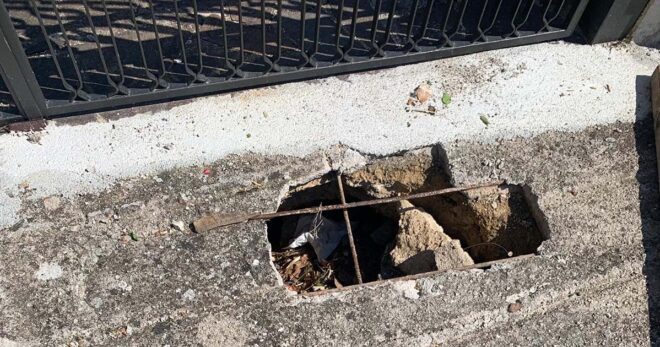 Sora, cedimento del terreno in via Valleradice dopo interventi sulla condotta idrica: segnalazioni senza esito