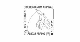 Arpino, annullo filatelico speciale di Poste Italiane per la 45ª edizione del Certamen Ciceronianum Arpinas