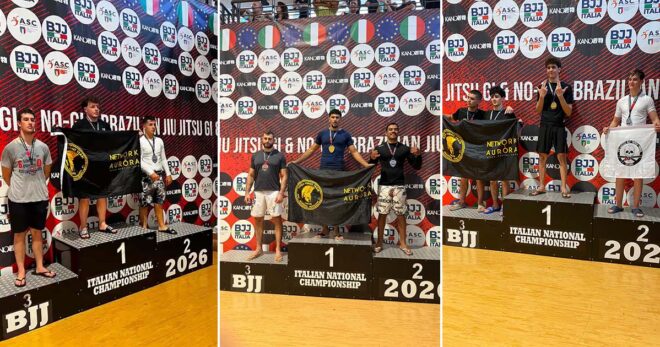 Broccostella, doppio oro per l’Agon Fight Team ai Campionati italiani di jiu jitsu no gi