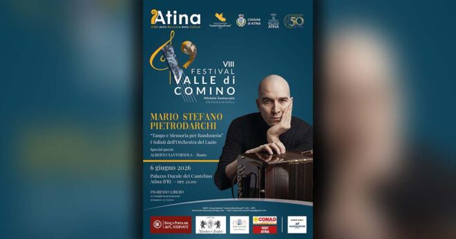 Atina, il Festival Valle di Comino chiude con Tango e memoria per Bandoneon