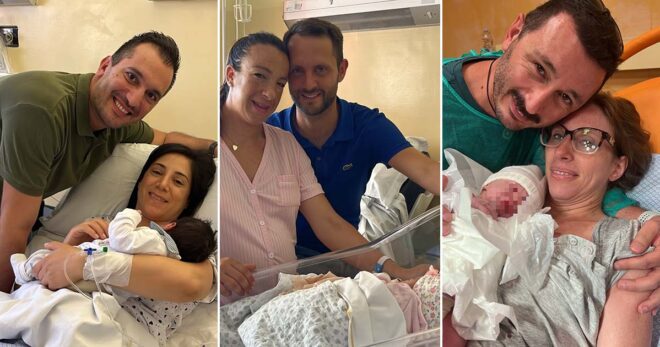 Sora, cinque nascite in sette ore all’ospedale SS. Trinità: tre fiocchi azzurri e due rosa