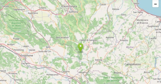 Pizzone (IS), terremoto di magnitudo 4.1: scossa avvertita chiaramente anche nel Sorano e nel Cassinate