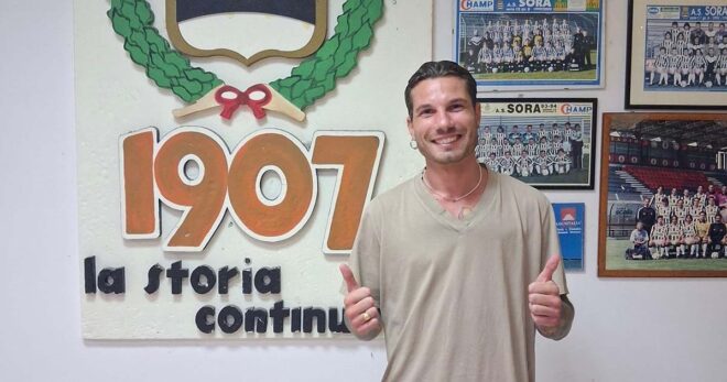Calcio, primo acquisto per SSD Sora: arriva bomber Bernardo Bottoni