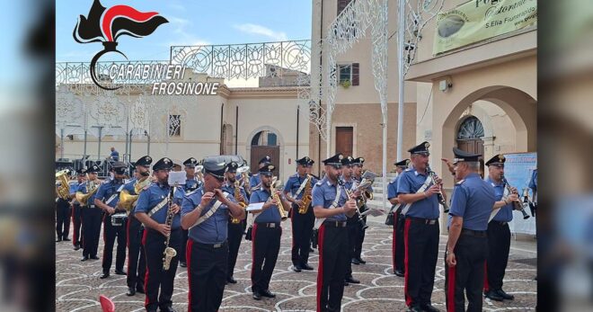Settefrati, la Fanfara dei Carabinieri in concerto per i festeggiamenti della Madonna di Canneto