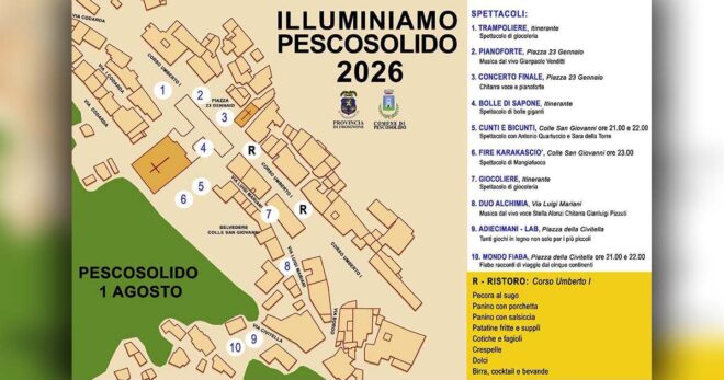 Pescosolido, questa sera oltre 40mila candele illumineranno il paese. Spettacoli e musica in tutto il centro storico