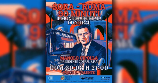 Sora-Roma Tiburtina in 90 minuti: al Boario il presidente Cotral Manolo Cipolla, figura chiave nell’attivazione della corsa diretta