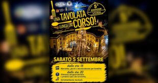 Sora, torna “Una Tavolata Lunga un Corso”: sabato 5 settembre la quinta edizione nel centro storico