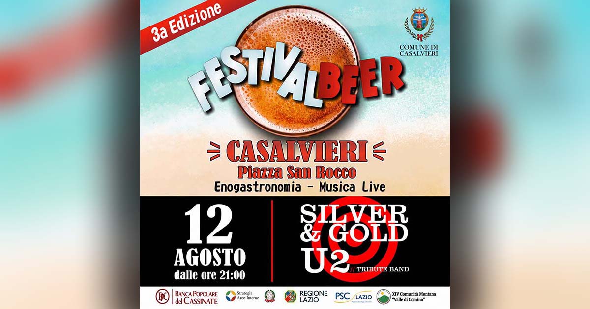 Casalvieri: questa sera torna il Festival Beer. Musica dal vivo e stand enogastronomici