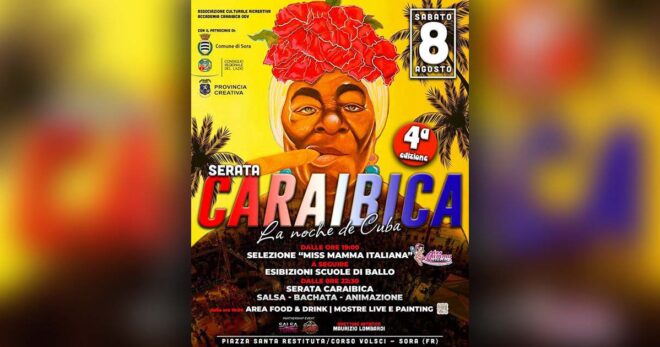 Sora, torna “La noche de Cuba”: delegazione dell’Ambasciata cubana e serata caraibica in piazza