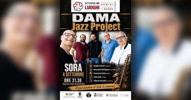 Sora, musica ricercata in piazza San Silvestro con i DAMA Jazz Project