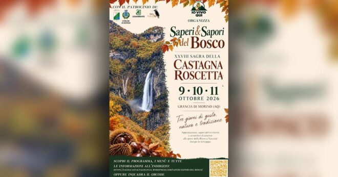 Morino, dal 9 all’11 ottobre torna la Sagra della Castagna Roscetta a Grancia