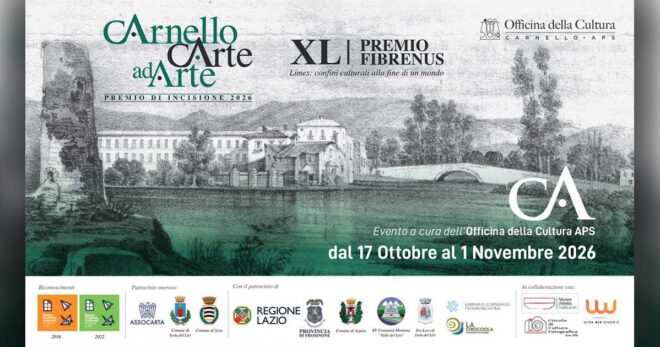Torna il Premio Fibrenus “Carnello cArte ad Arte”. Mostre, premiazioni e incontri dal 17 ottobre