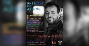 Sora: riparte “Passione in azione”, il laboratorio di recitazione di Luca Mascolo per “Il Faro” ODV