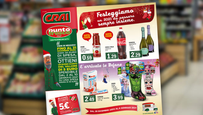 Punto Fresco: il volantino con la prima promozione del 2021, in vigore fino alla Befana
