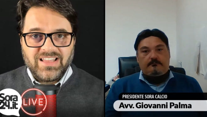INTERVISTE – Sora Calcio: il Presidente Avv. Giovanni Palma in diretta su Sora24