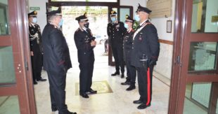 Il Generale di Corpo d’Armata Carmelo Burgio visita il Comando Provinciale dei Carabinieri di Frosinone