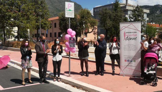 SORA – Insieme per promuovere una cultura del rispetto: inaugurato 13mo parcheggio “rosa”