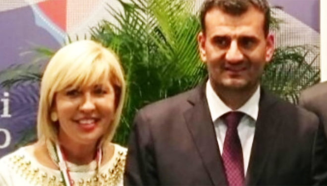 Maria Paola D’Orazio al lavoro con il Pres. Naz. ANCI, Antonio De Caro, per il PNRR