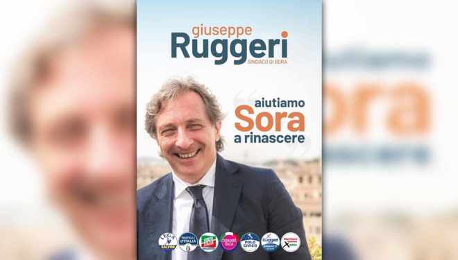 ELEZIONI SORA 2021 – Giuseppe Ruggeri, candidato a Sindaco per il centrodestra, scrive ai Sorani