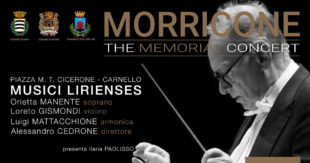 CARNELLO – 6 Luglio: “Morricone The Memorial Concert” e poi maxischermo per Spagna-Italia