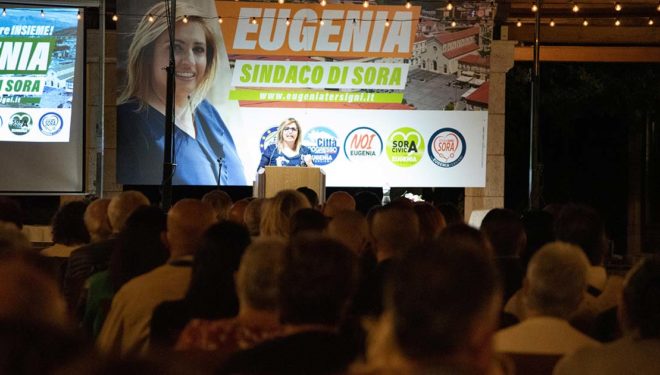 ELEZIONI SORA 2021 – Eugenia Tersigni presenta il suo progetto: è bagno di folla