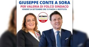 ELEZIONI SORA 2021 – A Sora arriva Giuseppe Conte a sostegno di Valeria Di Folco
