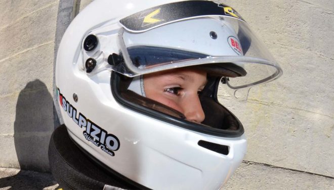 Sulpizio Jr al via della Coppa Italia Aci Karting