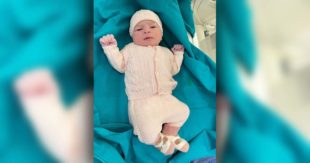 Ciao a tutti, mi chiamo Azzurra e finalmente sono tra le braccia di mamma e papà!