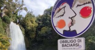 A Isola del Liri “obbligo” di baciarsi sotto la Cascata grande