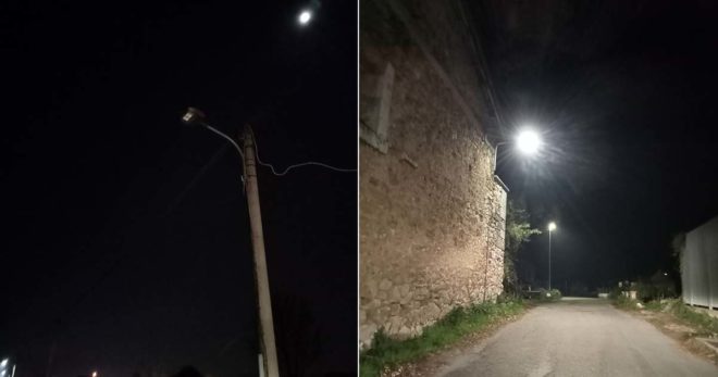 Sora, lampione non funzionante da un anno: ci scrive Gianfranco