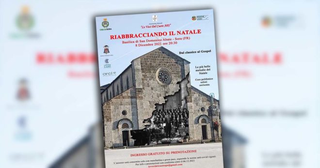Sora: “Riabbracciando il Natale”, il Coro “Le voci del Cuore” torna in concerto