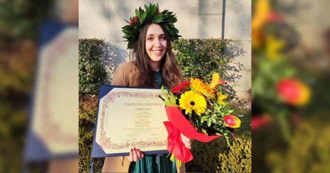 SORA – Laureata al Politecnico di Torino con 6 mesi di anticipo. Congratulazioni a Ludovica Di Sarra!