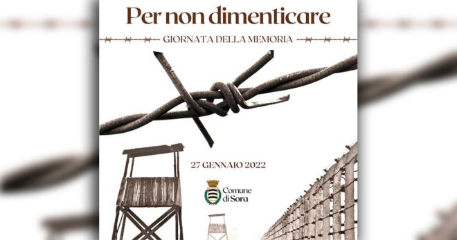 SORA – Giorno della Memoria, il Sindaco Di Stefano cita Primo Levi: «Meditate che questo è stato»