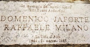 Fosse Ardeatine: oggi la commemorazione dei due martiri Sorani, Raffaele Milano e Domenico Iaforte