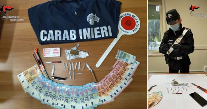 Sora: 34enne straniero arrestato per spaccio dai Carabinieri