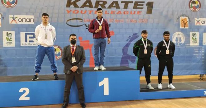 Cipro: uno strepitoso Guido Polsinelli conquista l’oro nella Coppa del Mondo Giovanile di Karate