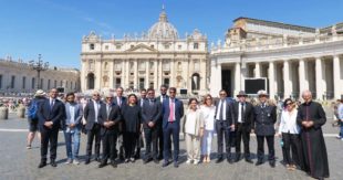 L’Amministrazione Comunale di Sora in visita da Papa Francesco
