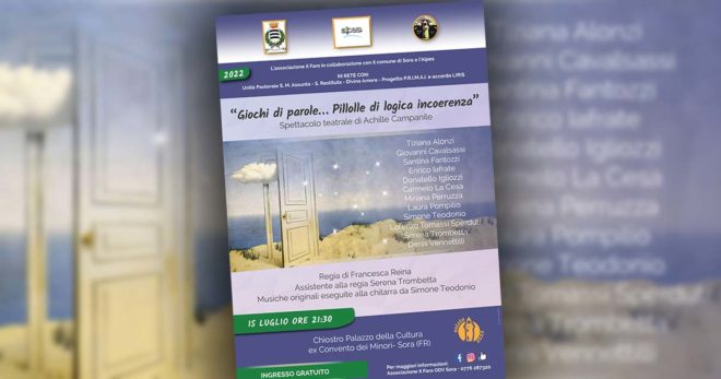 Sora: torna la serata più emozionante dell’anno. Il Faro vi aspetta nel chiostro del Palazzo della Cultura