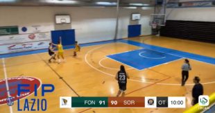 Basket: Sora sconfitta di un solo punto nei tempi supplementari