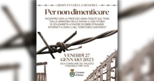 Sora: Giornata della Memoria 2023, tutto pronto per le celebrazioni