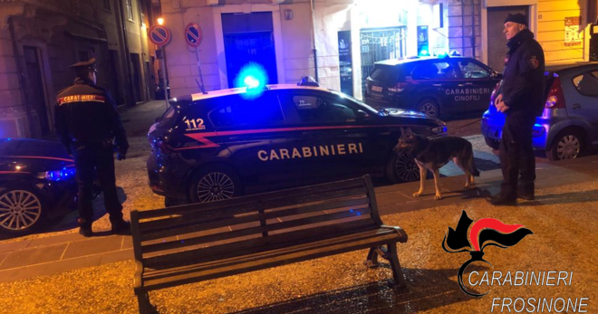 Sora: rafforzati i controlli antidroga in centro con il Nucleo Cinofili Carabinieri di Roma
