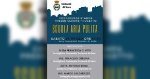 Sora: “Scuola Aria Pulita”