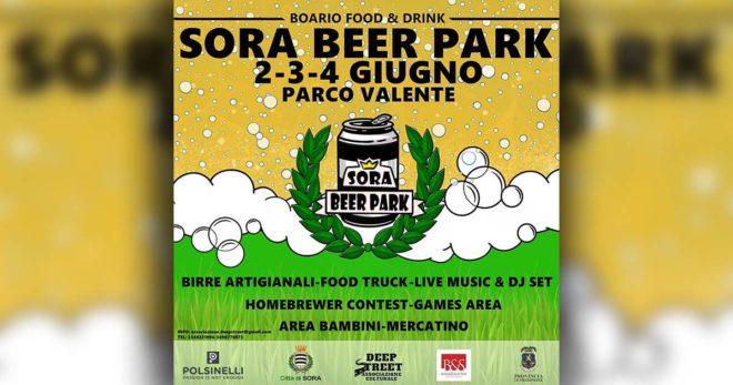 “Sora Beer Park”, Boario food & drinks: il 02, 03 e 04 Giugno nel Parco “A. Valente”