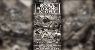 Estate Sorana 2023: “Sora Boxing Night”, sabato 08 Luglio, palasport “Luca Polsinelli”