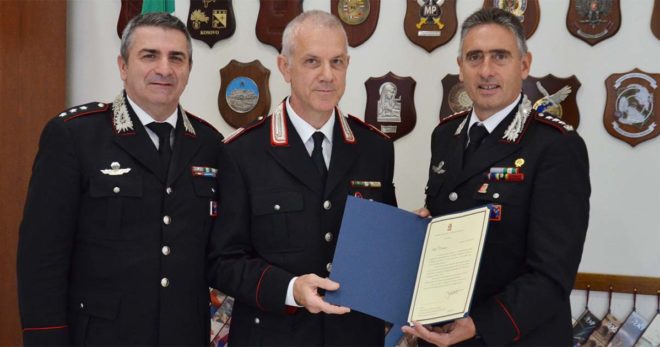 Sora: il Luogotenente C.S. Bruno Nodargi lascia il servizio attivo