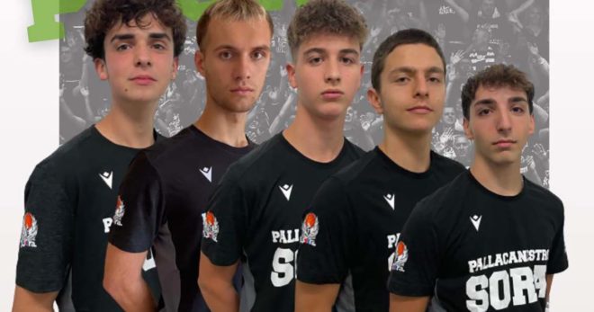 Pallacanestro Sora: un pokerissimo di giovani 100% sorani in prima squadra