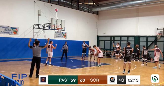 Basket: Sora, la vittoria sfuma a due minuti dalla fine