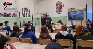 Sora: incontro dei Carabinieri con gli alunni del Liceo Artistico Statale “Antonio Valente”