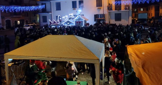 Sora Città del Natale: pienone in piazza San Rocco per l’inaugurazione